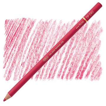 Open in modal - Holbein Artists' Colored Pencil - Rose, OP040 pencil and swatch