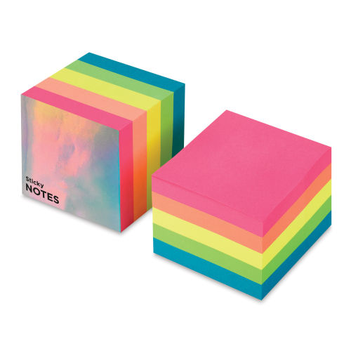 Block of 800 white sticky notes