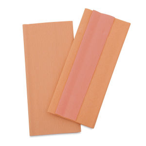 Lia Griffith Crepe Paper - Both sides of Pkg of 2 Sheets of Coral Color paper shown
