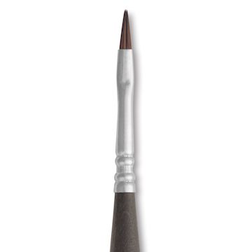 Open in modal - Escoda Versatil Travel Brush - Filbert, Short Handle, Size 2, close-up