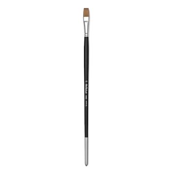 Open in modal - Old Holland Kolinsky Sable Brush - Flat, Long Handle, Size 12