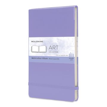 Open in modal - Moleskine Art Collection Watercolor Album - 5" x 8-1/4", Landscape, 72 Pages, Wisteria, front cover