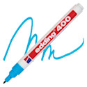 Edding Permanent Marker - Light Blue, 400 Series, Bullet Nib, 1 mm