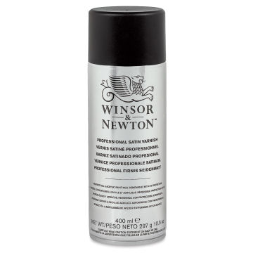 Winsor & Newton Artists' Spray Varnishes - Front of Satin Varnish spray can