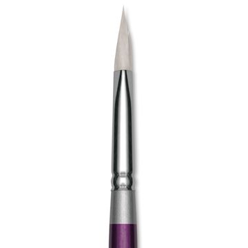 Open in modal - Silver Brush Silver Silk 88 Synthetic Brush - Short Handle, Triangle, Medium, close-up