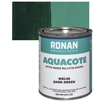 Open in modal - Ronan Aquacote Water-Based Acrylic Color - Dark Green, Pint and swatch