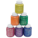 Crayola Washable Kids' Paints - Glitter Colors, Set of 6, 2 oz Jars
