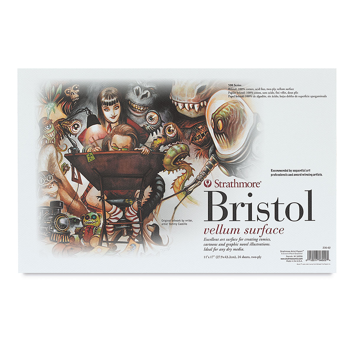 Strathmore Sequential Art 500 Bristol 2Ply Vellum 24 Sheet 11x17