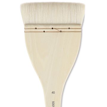 Open in modal - Silver Brush Atelier Flat Hake Brush - Size 40, Long Handle