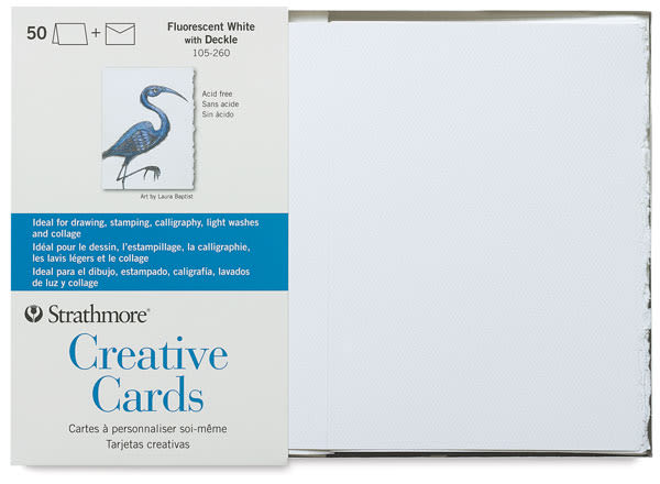 Strathmore Creative Cards and Envelopes Full Size, Fluorescent White