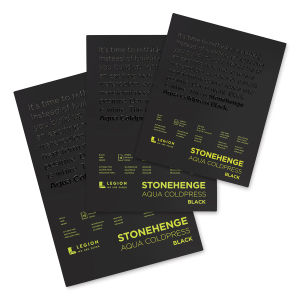 Legion Stonehenge Aqua Black Watercolor Paper Pads - Cold Press, Assorted Sizes
