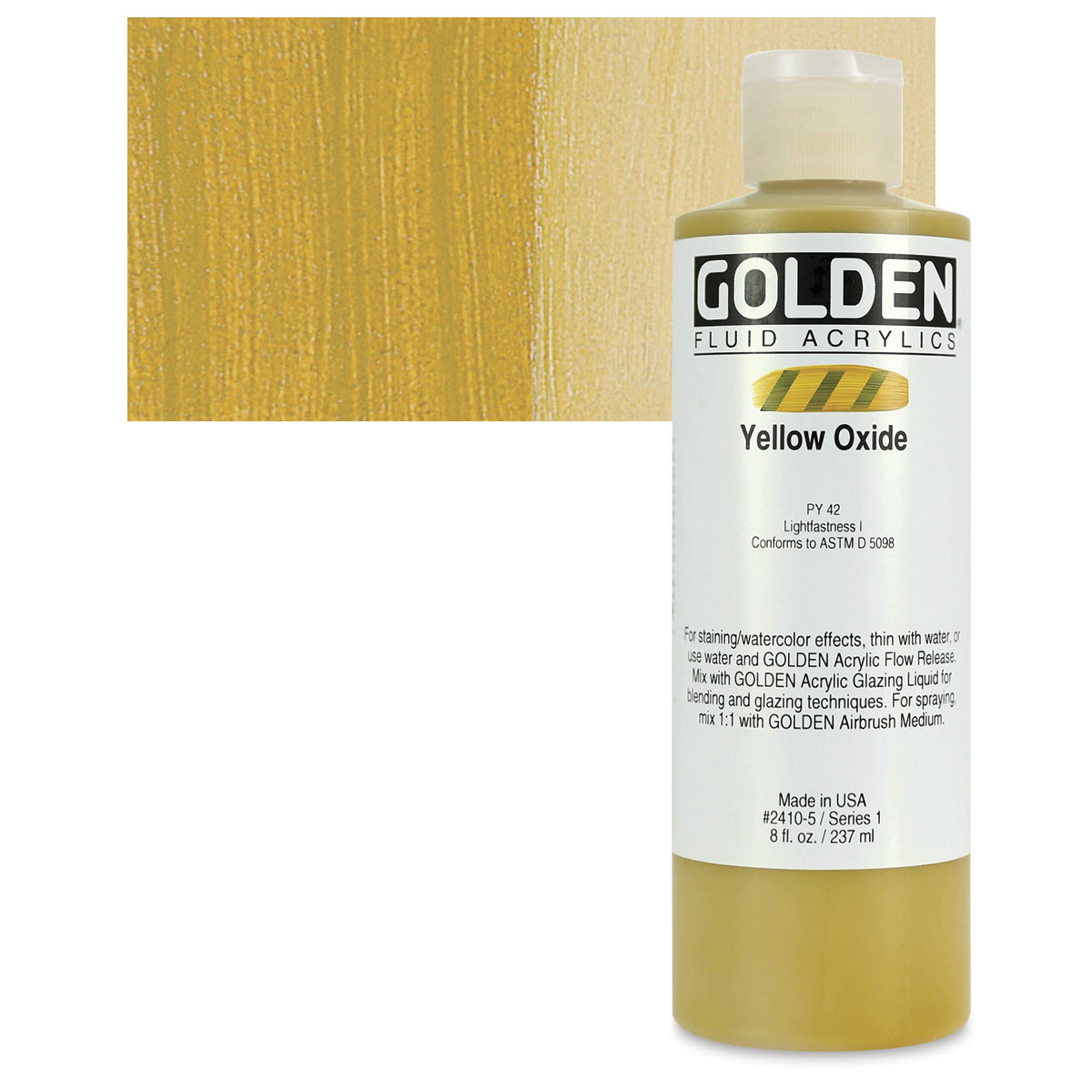 Golden Fluid Acrylic Paint, 8 oz, Quinacridone Red 