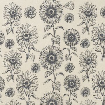 Open in modal - Elan Transfers Underglaze Transfer Sheet - Sunflowers, Black - close-up