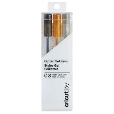 Cricut Joy Glitter Gel Pens – F, Set of 3, Assorted Colors, 1.0 mm (In packaging)