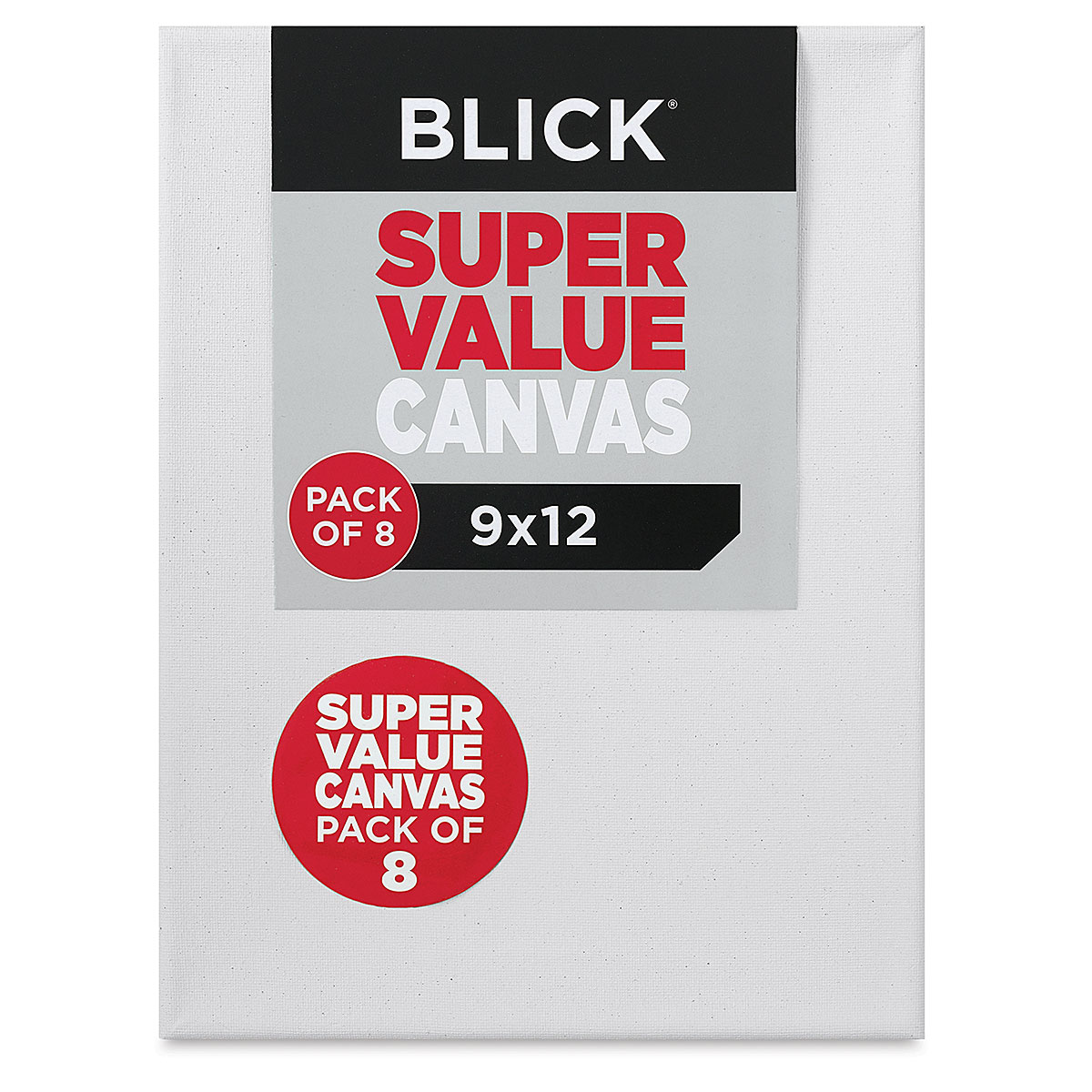 Blick Super Value Canvas Pack - 9 inch x 12 inch, Pkg of 8