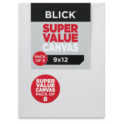 Blick Super Value Canvas Pack - 9'' x 12'', Pkg of 8