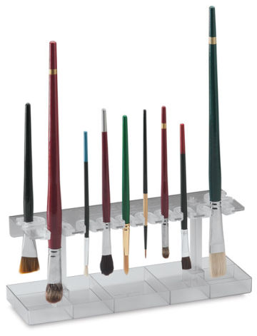 Masterson Sta-New Brush Holder - Angled view of Holder accessorized with Brushes, not included
