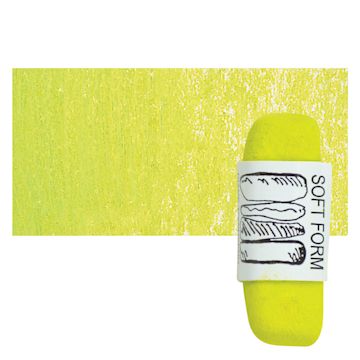 Open in modal - Townsend Artists' Soft Form Pastel - Permanent Green Light 026 pastel and swatch