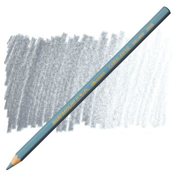 Open in modal - Caran d'Ache Supracolor Soft Aquarelle Pencil - Mouse Gray pencil and swatch