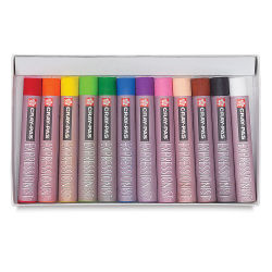 Sakura Cray-Pas Expressionist Oil Pastels - Set of 12. Inner tray of pastels.