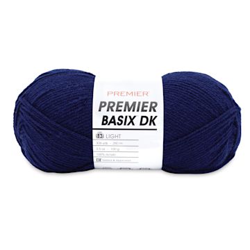 Open in modal - Premier Yarn Basix DK Yarn - Navy, 306 yards