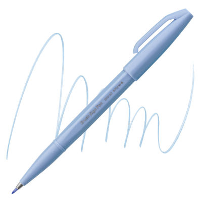 Pentel Arts Brush Tip Sign Pen - Gray Blue