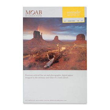 Open in modal - Legion Moab Entrada Digital Rag Paper - 11" x 17", Natural, 190 gsm, Pkg of 25