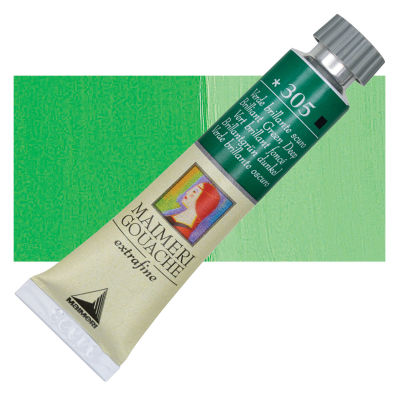 Maimeri Artist Gouache - Brilliant Green Deep, 20 ml  tube