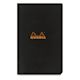 Rhodia Classic Staplebound Notebook - Black, 4" x 3", Graph
