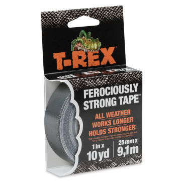 T-REX Tape Ferociously Strong Tape - Front of package of 10 yd roll
