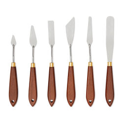 Liquitex Basics Metal Painting Knives - Set of 6 (set contents)