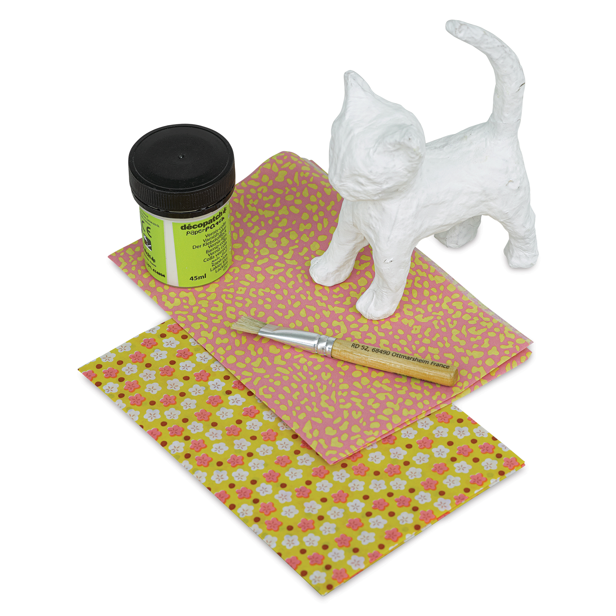 DecoPatch Paper Mache Cat Kit