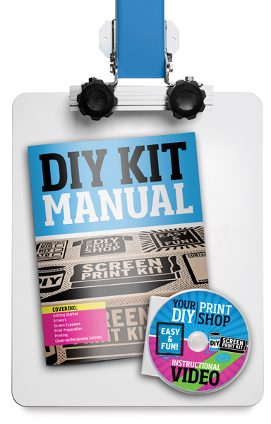 DIY PRINT SHOP Original T-Shirt Screen Printing Press Kit