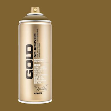 Open in modal - Montana Gold Acrylic Professional Spray Paint - Everglade, 400 ml (Spray can with color swatch)
