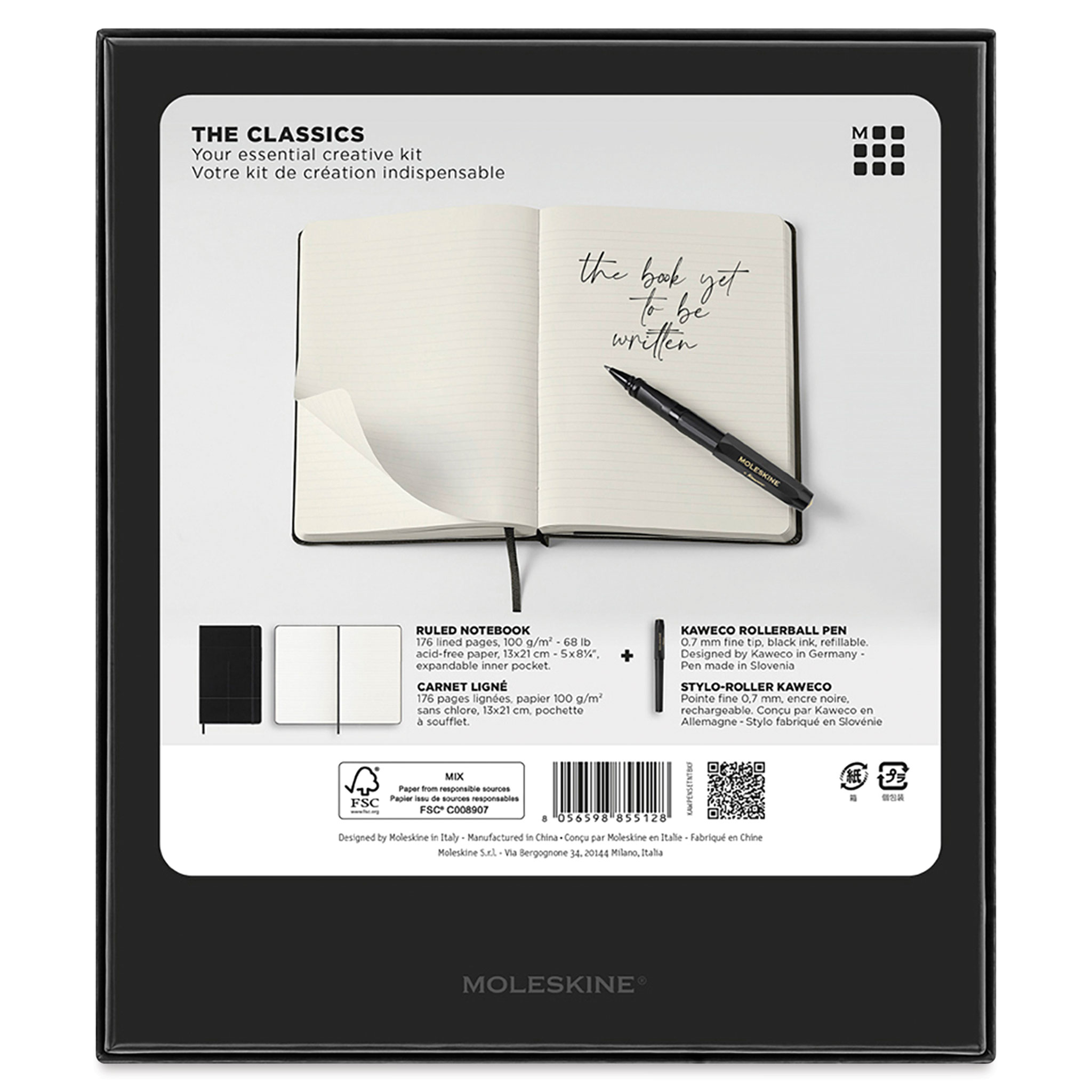 Moleskine The Classics Notebook and Pen Set
