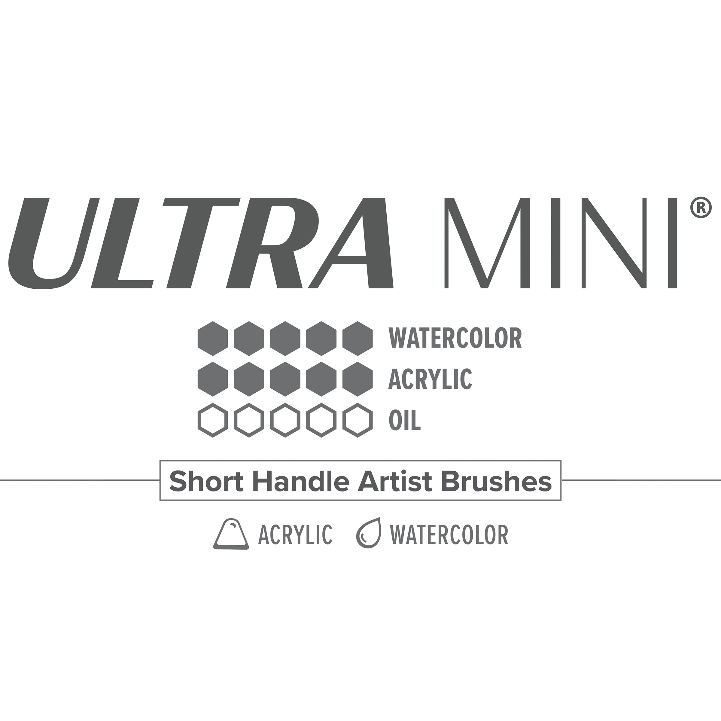 Silver Brush UMS-2435S Ultra Mini Tight Spot Short Handle