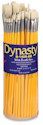 Dynasty Natural White Bristle Brush Set - Bright, Set of 60