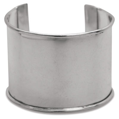 Realeather Metal Cuff Bracelet - 2" Wide Bracelet shown horizontally