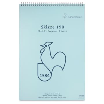 Open in modal - Hahnemühle Skizze Spiral-Bound Sketch Pad - 16.53" x 23.38", 50 Sheets, 190 gsm, cover