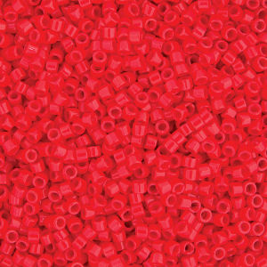 John Bead Miyuki Delica Beads - Red, Glossy, 11/0, 5.2 g