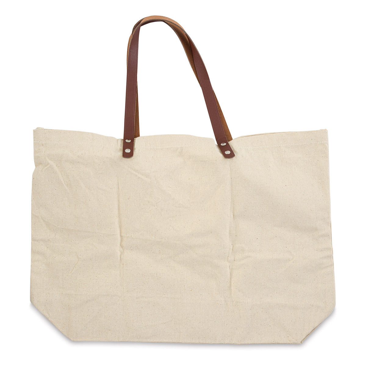 Leather Handle Canvas Tote | BLICK Art Materials