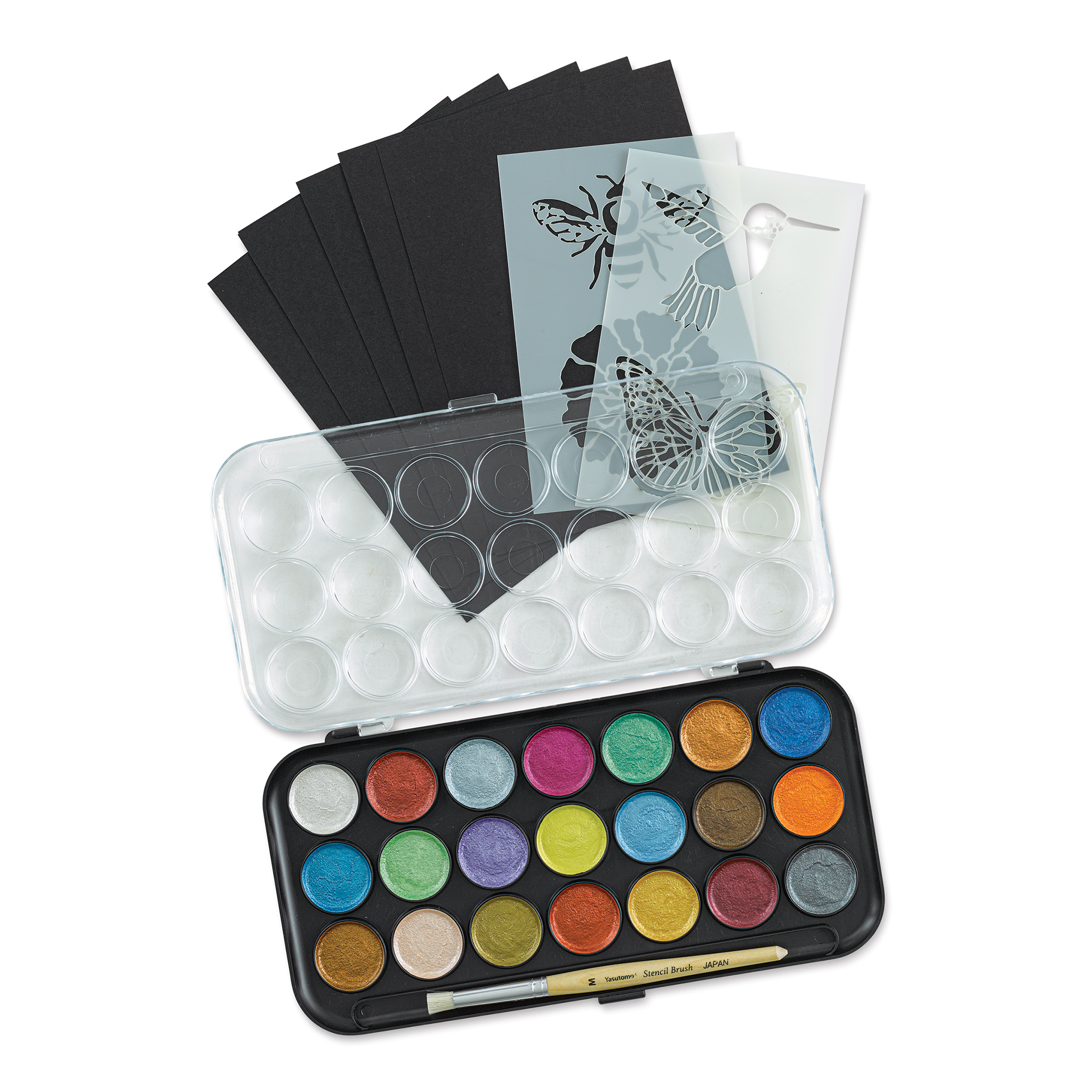 Yasutomo Pearlescent Paint & Stencil Kit