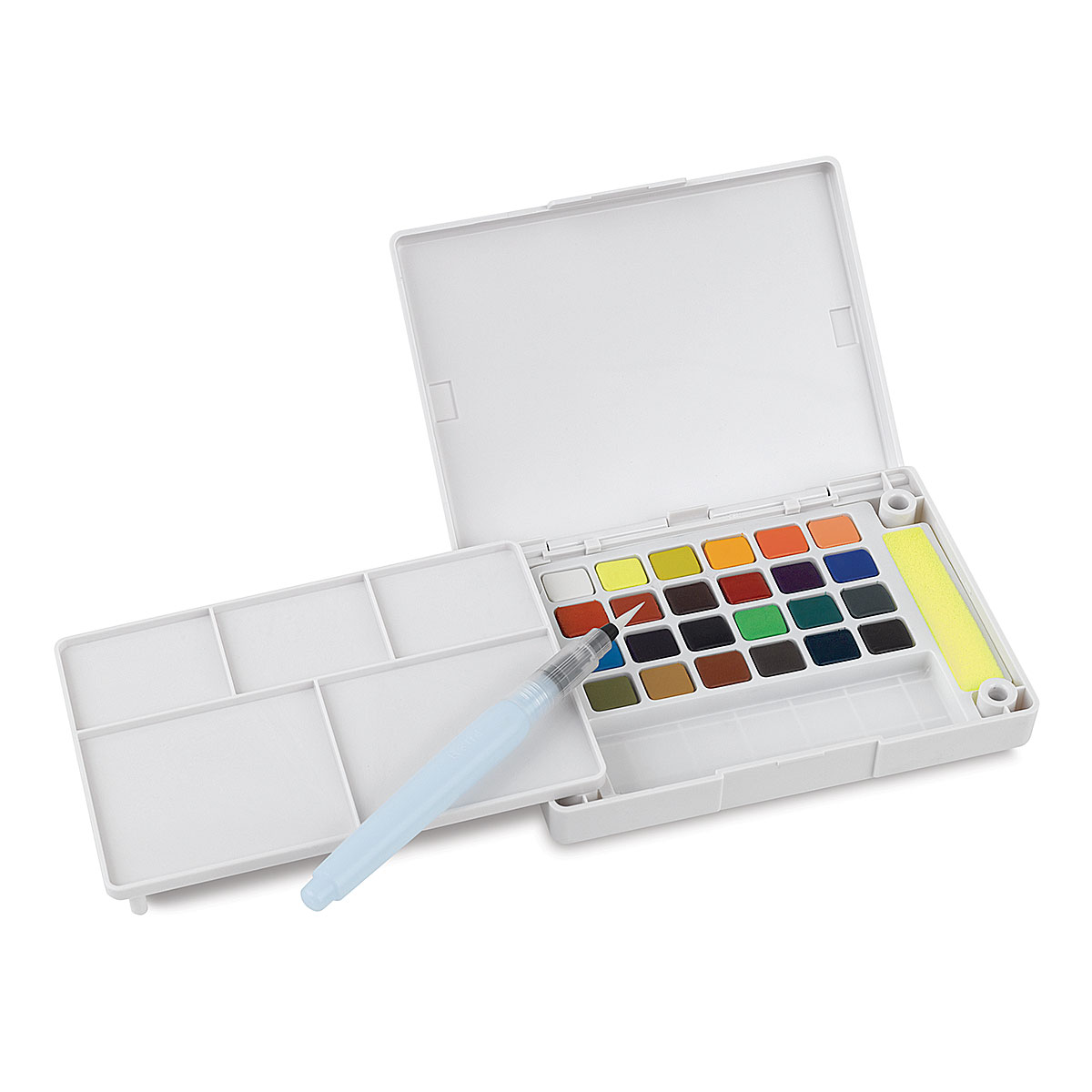  SAKURA Koi Studio Kit - Watercolor Sets for Studio Art or Art  On the Go - 60 Colors - 2 Water Brushes - 2 Sponges - 2 Palettes