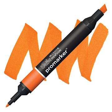Open in modal - Winsor & Newton Promarker - Mandarin marker and swatch