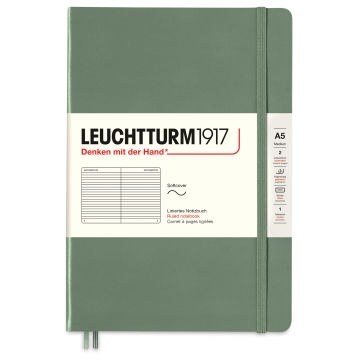 Leuchtturm1917 Ruled Softcover Notebook - Olive, 5-3/4" x 8-1/4"