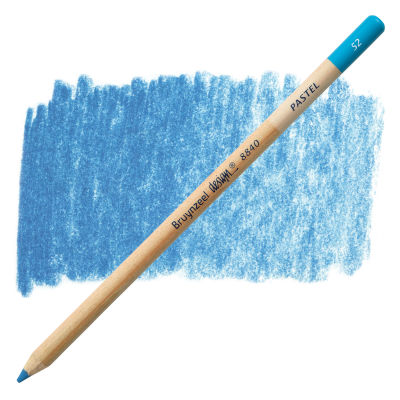 Bruynzeel Design Pastel Pencil - Turquoise Blue 52 (swatch and pencil)