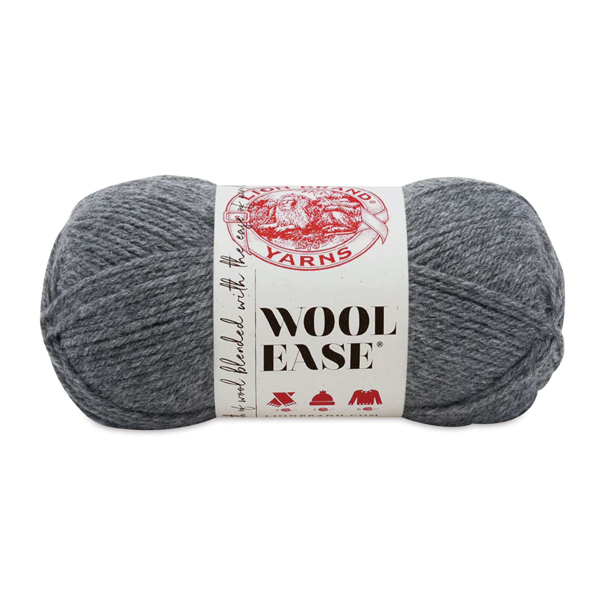 Lion Brand Wool-Ease Yarn - Oxford Gray