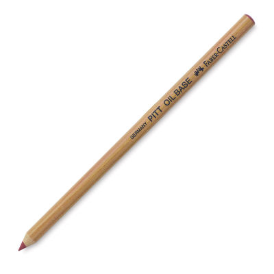 Oil-Based Monochrome Artist Pencil - Angled view of Sanguine Medium hardness pencil