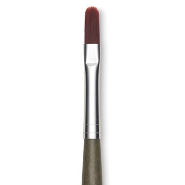 Open in modal - Da Vinci Forte Synthetic Brush - Filbert, Short Handle, Size 6, close-up