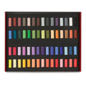 Blick Artists' Soft Pastel Half Stick Set - Assorted Colors, Set of 60 (inside package)